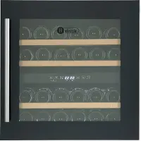 HELVETIA Inbouw wijnkoelkast H 60 cm - 2 temperatuurzones - 36 flessen - type HWTE236GN - 5-22°C