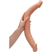 Realrock Dubbele Dildo Huidskleur - 43 cm