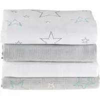 Makian Hydrofiele Luiers - hydrofiele doeken 70x70cm - Set van 4 - Katoen
