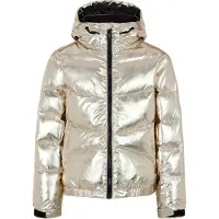 Protest ski-jas Nelli Jr goud metallic Skijack Meisjes Polyester Capuchon - maat 104