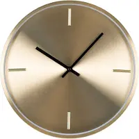Nest of Nora Wandklok geruisloos 30 cm - Aluminium - Goud