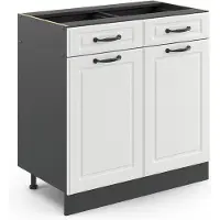 Vicco R-Line Keukenonderkast – 80 cm zonder werkblad Wit Landhuis