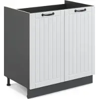 Vicco Fame-Line Wastafelkast – 80 cm zonder werkblad Wit Landhuis