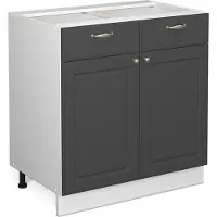 Vicco Fame-Line Keukenonderkast – 80 cm zonder werkblad Antraciet-goud