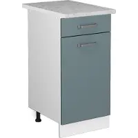 Vicco Keukenonderkast R-Line Blauw-grijs 40 cm , WB Marmer, Model 41036