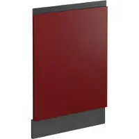 Vicco R-Line Frontpaneel – 44.6 cm J-vorm, zonder werkblad Rood