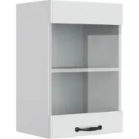 Vicco R-Line Glazen keukenkast – 40 cm Wit Landhuis
