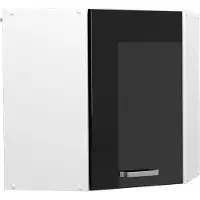 Vicco R-Line Hoek hangkast – 57 cm Zwart hoogglans