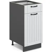Vicco Keukenonderkast Fame-Line Wit Landhuis 40 cm zonder werkblad, Model 36049