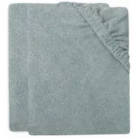 Jollein - Aankleedkussenhoes Badstof 50x70cm - Zachte Hoes Baby Aankleedkussen - Sea Green - 2 Stuks
