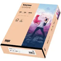 OVOL Kleurenpapier tecno Colors, A4-formaat, 80 g/m², zalmroze, pak van 500 vellen