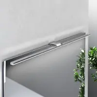 MCJ Wandlamp Triga, chroom / zilver, Badkamer, Aluminium, Modern, Wandlamp