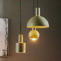 Argon Hanglamp Selma, dimbaar, groen, Woon-/ Eetkamer, metaal, Modern, hanglamp