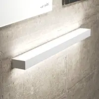 MCJ LED-wandlamp Mera, wit / opaal, Hal, metaal, Modern, LED wandlamp