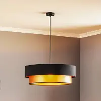 Maco Design Hanglamp Dorina , dimbaar, zwart, Woon-/ Eetkamer, Kunststof, Modern, Hanglamp