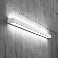 MCJ LED-wandlamp Mera, wit / opaal, Hal, metaal, Modern, LED wandlamp