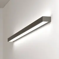 MCJ LED-wandlamp Mera, zwart, Hal, metaal, Modern, LED wandlamp