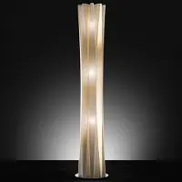 Slamp Design vloerlamp Bach, dimbaar, messing / goud, Woon-/ Eetkamer, Kunststof, Design, vloerlamp