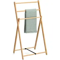 Zeller Handdoekhouders + handdoekhaken, Handdoekenrek, bamboe