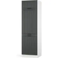 Vicco Fame-Line Koelkast ombouwkast – 60 cm Antraciet landhuis