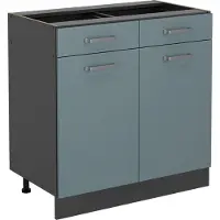 Vicco R-Line Keukenonderkast – 80 cm zonder werkblad Blauw-grijs