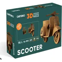 Cartonic Scooter - 3D Puzzel van gerecycled karton - Creatief voor volwassenen