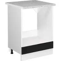 Vicco R-Line Ovenombouwkast – 60 cm, WB Marmer Zwart hoogglans