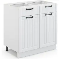 Vicco Fame-Line Keukenonderkast – 80 cm zonder werkblad Wit Landhuis