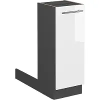 Vicco Fame-Line Keukeneiland – 30 cm zonder werkblad Wit Hoogglans