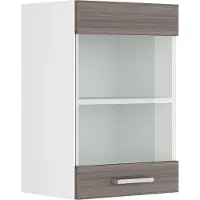 Vicco R-Line Glazen keukenkast – 40 cm Edel grijs