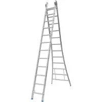 Solide 2-delige Uitgebogen Reformladder - 2x12 Sporten