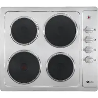 HELVETIA Elektrische Traditionele Inbouw Kookplaat - RVS - 4 kookpitten - HTT4MF55X1