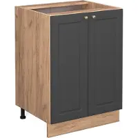 Vicco Fame-Line Keukenonderkast – 60 cm, WB Eik Antraciet-goud