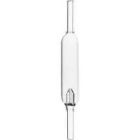 Blau glazen CO2 bellenteller