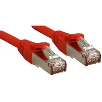 Lindy 45625 S/FTP Cat6 Kabel, rot, 5.00m LSOH, inkl. Testprotokoll
