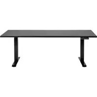 Beliani DESTINES - Elektrisch Verstelbaar bureau - Zwart- 180 cm - MDF