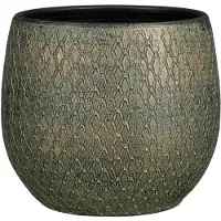 Mica Decorations Bloempot Madeira Groen D 23 H 23 Cm