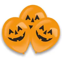 Amscan - Latex Ballonnen LED Pumpkin 27.5 cm (4 stuks) - Halloween - Halloween Decoratie - Halloween Versiering - Halloween Ballonnen