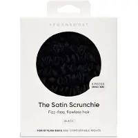Vegan Boost Satin Scrunchies Black Small - 8pcs