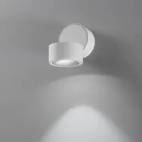 Egger Licht Downlight Clippo, dimbaar, wit / opaal, Werkkamer / Kantoor, Aluminium, Modern, downlight