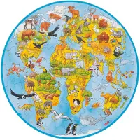 Goki - Puzzel XXL de wereld - GOLLNEST &amp; KIESEL