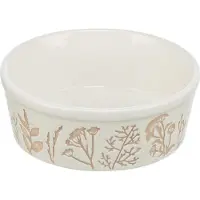 Trixie Voerbak Keramiek - Plantmotief - 1.2L, 20cm, Duurzaam en Stijlvol