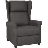 vidaXL Fauteuil verstelbaar stof wijnrood