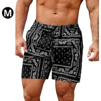 Universeel Bovista Zwembroek Heren - Zwem Broek Mannen - Badkleding - Zwemmen - Jongens - Swimming Shorts - Zomerbroek - Met Zakken - Zwart - Maat M