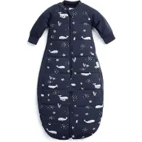 ErgoPouch Jersey Sleepsuit Slaapzak - 2,5 Tog - Slaapzak baby - Slaapzakken - Slaapzak - 3-12 md - Slaapzak 80 cm- Whale