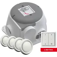 Zehnder ComfoFan Silent Limited + 4 ventielen + RFT zender - 300 m³/h - Perilex