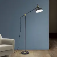 Orion Vloerlamp Schiller, zwart, Woon-/ Eetkamer, metaal, Modern, vloerlamp