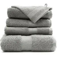 Casilin Royal Touch - Hotel Kwaliteit - Pakket van 3 Handdoeken 40 x 70 cm - Grijs - Slategrey
