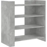 vidaXL Dressoir 73,5x35x75 cm bewerkt hout betongrijs
