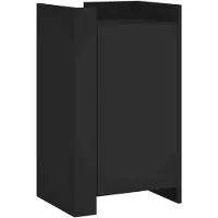 vidaXL Dressoir 45x35x75 cm bewerkt hout zwart